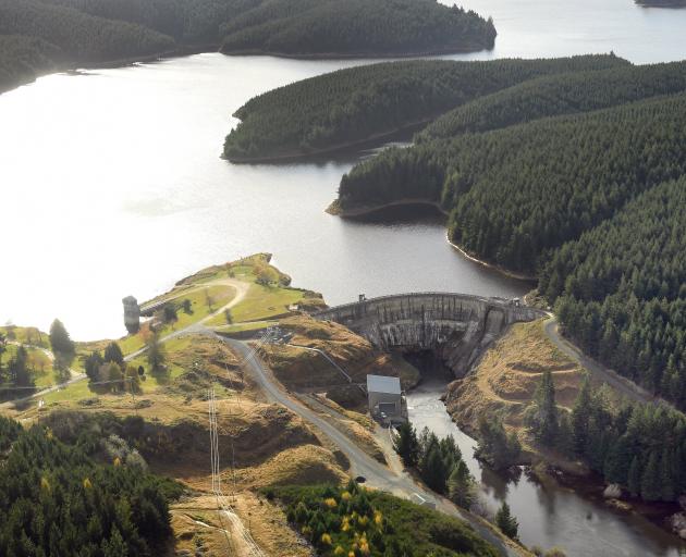 Waipori Dam, Otago, one of Trustpower's 44 hydro-electric facilities. Trustpower recently lowered...