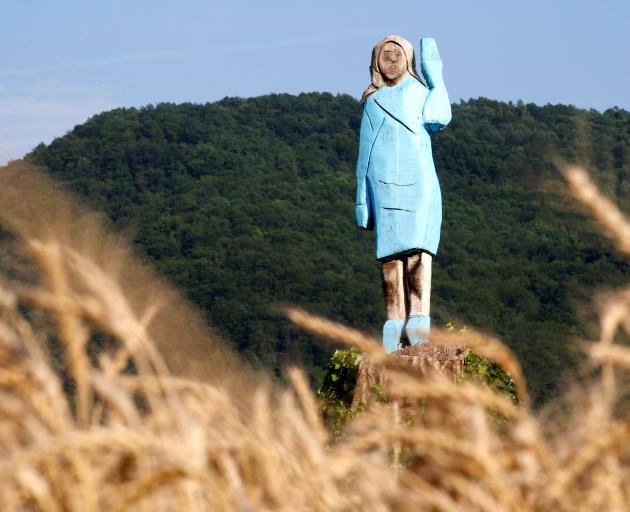 Melania Trump Statue Set On Fire In Slovenia Otago Daily Times