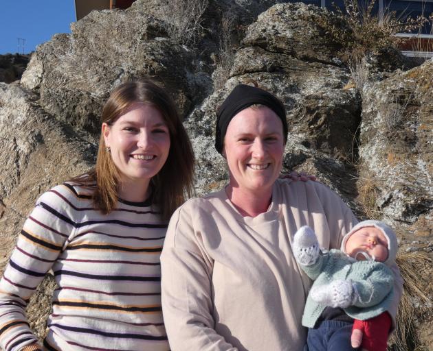 Ms Aarden with client Libby Whyte and Adalyne Whyte, who was 8 weeks old on Thursday. PHOTOS:...