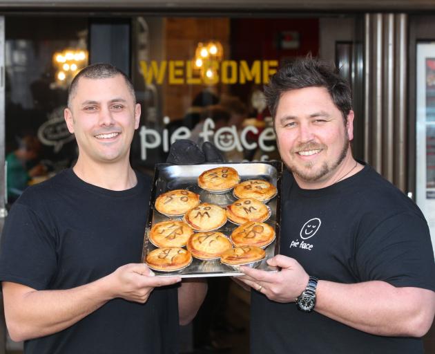 Former franchisees Jared Palmer (left) and Julian Field had plans for dozens of Pie Face stories...