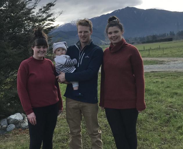 Entrepreneurship runs in the family (from left) Rose Clearwater (25), Fergus Clearwater (7 months...