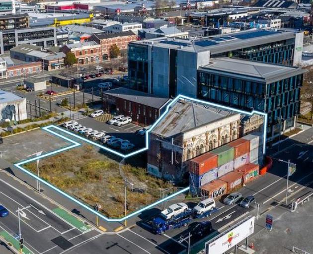 Aerial view of the Odeon Theatre in Christchurch. Photo: Supplied