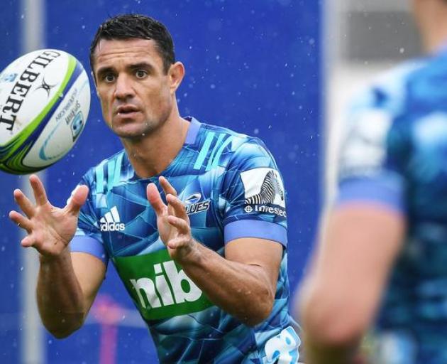 Dan Carter suffered a calf injury at Blues training today. Photo: RNZ