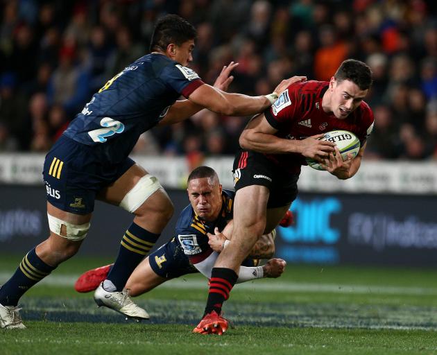 Crusaders winger Will Jordan continued his impressive form with two tries. Photo: Getty Images