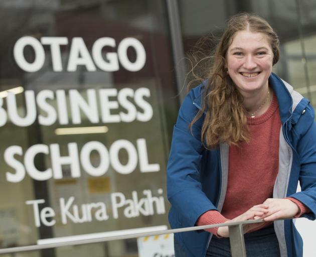 University of Otago business student Helena Hannas led a team in an enterprise competition and...