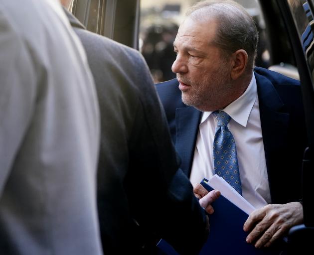 Film producer Harvey Weinstein arrives at the New York Criminal Court. Photo: Reuters