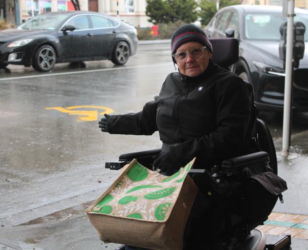 Tracy Peters believes Invercargill could be more wheelchair friendly. PHOTOS: LUISA GIRAO