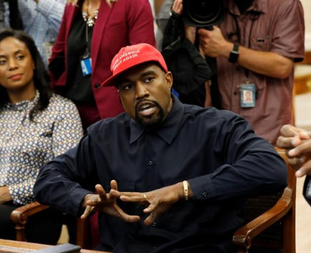 Kanye spoke of several things with the President including alternative universes, a new plane that Trump should consider as his next Air Force One. Photo: Reuters