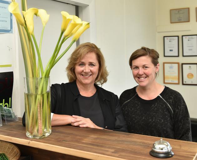 KiwiHarvest founder and chief executive Deborah Manning (left) and Dunedin manager Susie...