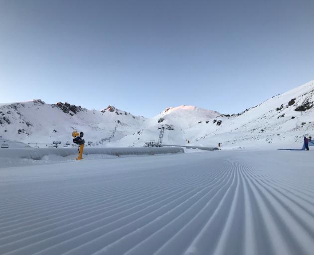 The Remarkables skifield had about 45cm of snow at its base over the weekend. PHOTO: NZSKI