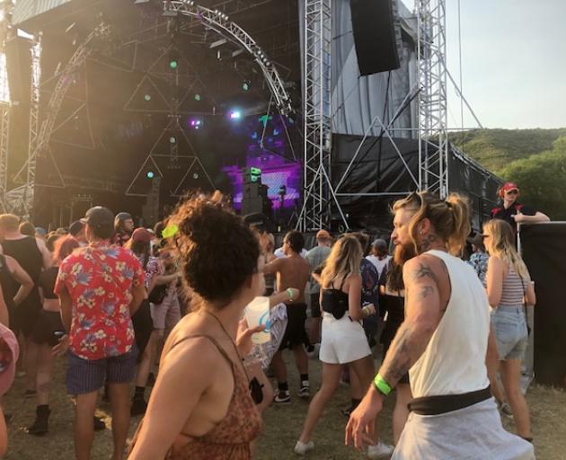 Revellers dance at the Rhythm and Alps music festival. Photo: Kerrie Waterworth