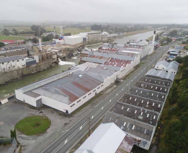 The disused section of paper mill where ouvea premix is stored. PHOTO: STEPHEN JAQUIERY