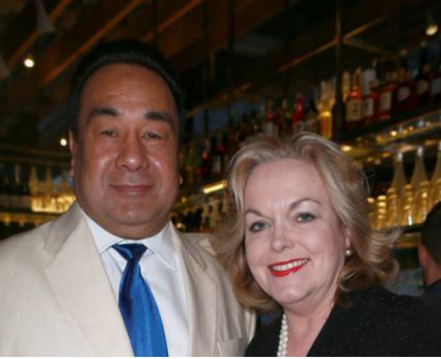 National leader Judith Collins with David Wong-Tung. Photo: NZ Herald