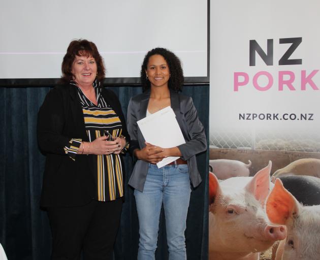 Primary ITO training adviser Sharon Watson (left) presented Whitney Ross with the trainee of the...