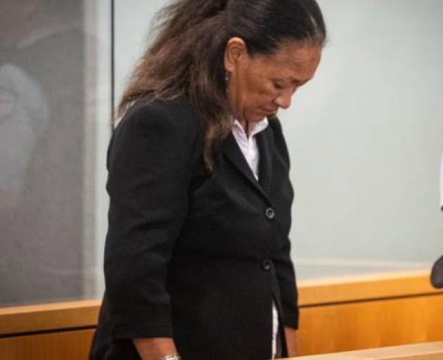 Karen Anne Ruddelle in the High Court at Auckland during her trial for the murder of her partner...