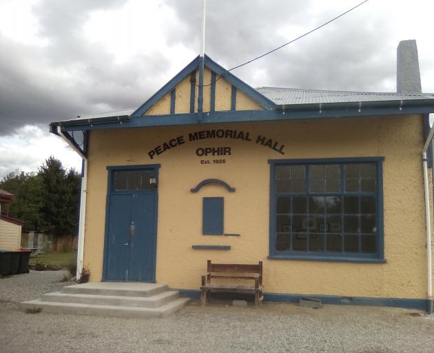 Ophir Peace Memorial Hall, on the former goldmining town’s main street, will receive $210,000 for improvements. Photo: Peter Dowden