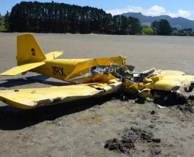 Pilot Peter Cree and his passenger Louey Sandlant both died on impact when the home-made plane crashed in 2018. Photo: CAA Pilot Peter Cree and his passenger Louey Sandlant both died on impact when the home-made plane crashed in 2018. Photo: CAA