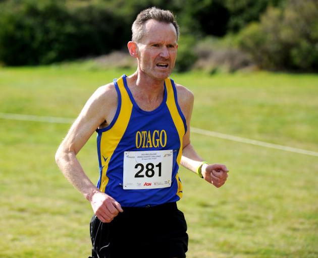 Robbie Johnston of Otago in action during the Athletics New Zealand Cross Country Challenge at...