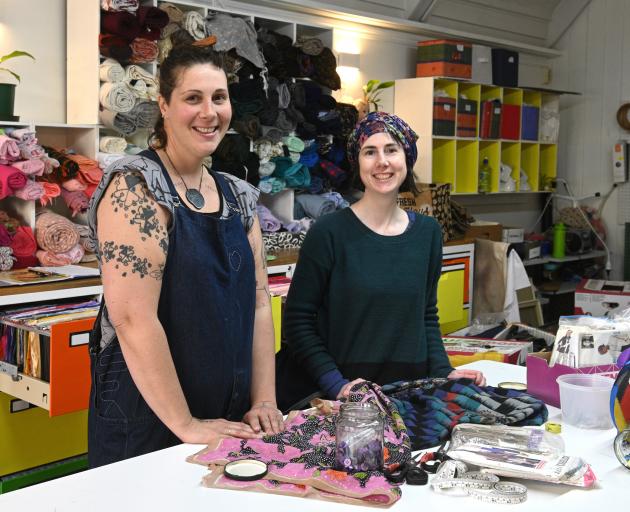 Fiona Clements (left) and Fiona Jenkin in the new Stitch Kitchen remakery workspace. PHOTOS:...