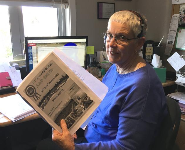 Show administrator Lucille Brown fields phone calls after news broke of the cancellation of the...