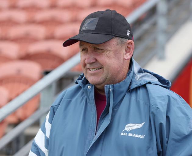 All Blacks coach Ian Foster at training this week. Photo: Getty Images 