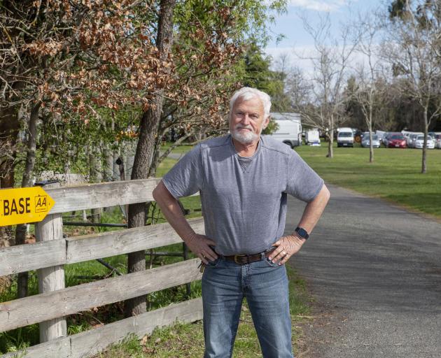 Abell Rentals founding director Allan Scott stands outside his property where he is currently...