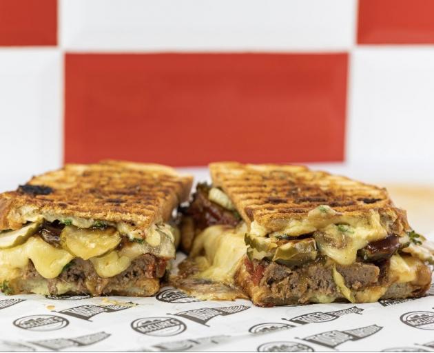 Hungry Hobos’ Bat Out of Hell sandwich — the winner of the annual Great New Zealand Toastie...