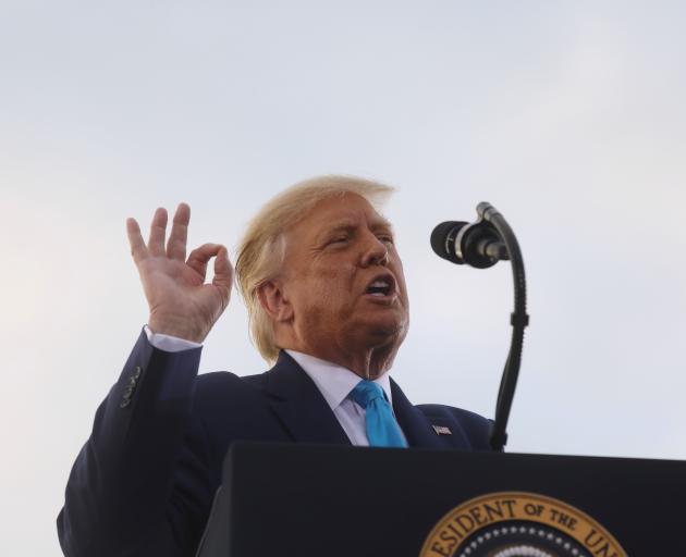 Donald Trump on the campaign trail in Latrobe, Pennsylvania. Photo: Reuters 