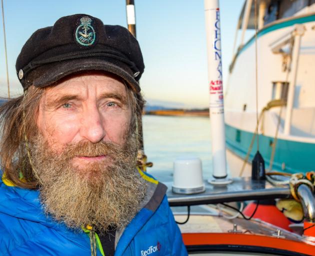 Russian adventurer Fedor Konyukhov at Cape Horn, following his 154-day row from Port Chalmers to...