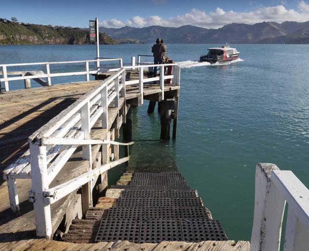 A floating pontoon may be added to the Diamond Harbour wharf. Photo: Newsline / CCC