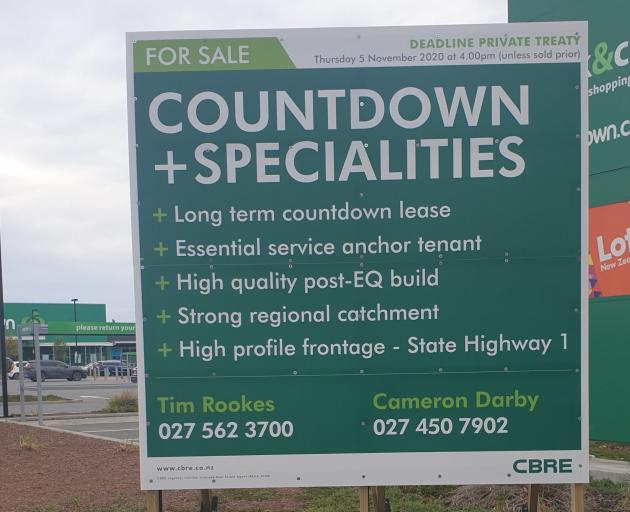 Brackenfields shopping centre in Amberley, which has Countdown as an anchor tenant, is on the...
