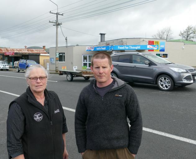 Clinton residents Jo-anne Thomson and Benji Perry are among those lobbying for additional traffic...