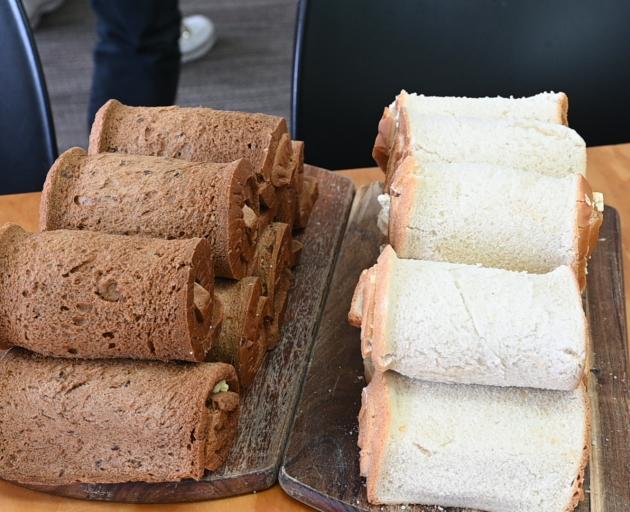 The cafe had a plate of cheese rolls - both white and brown bread varieties - specially prepared. Photo: Craig Baxter