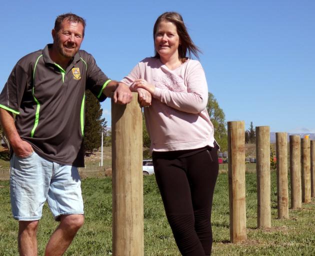Kristy and Shane Bruce, of Alexandra, hope to open a retail store and arena on their property.PHOTO: SIMON HENDERSON