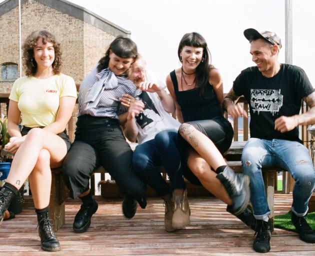 Dick Move plays at Dive on Friday. Vocalist Lucy Suttor is on the left. PHOTO: MASON FAIREY
