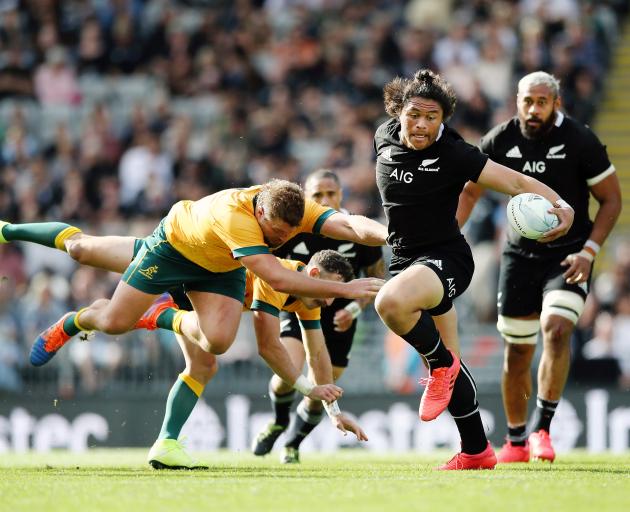 Caleb Clarke was superb in his first start for the All Blacks. Photo: Getty Images