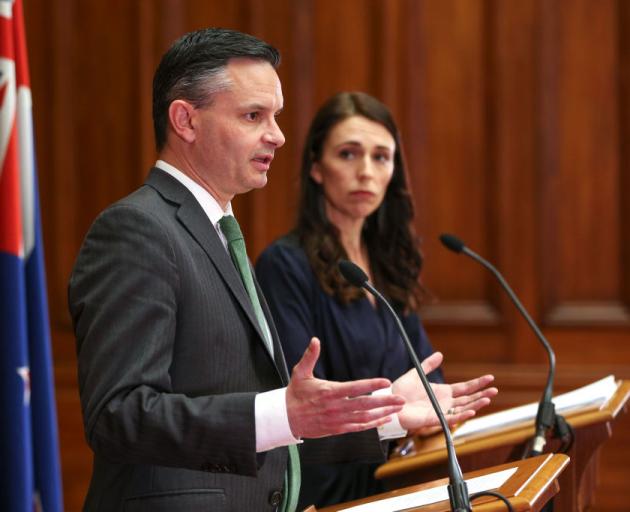 Green Party co-leader James Shaw and PM Jacinda Ardern. Photo: Getty Images
