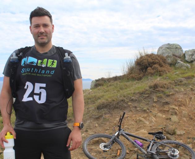 Invercargill resident Ignacio Sande waits for his three team members at the Bluff transition...