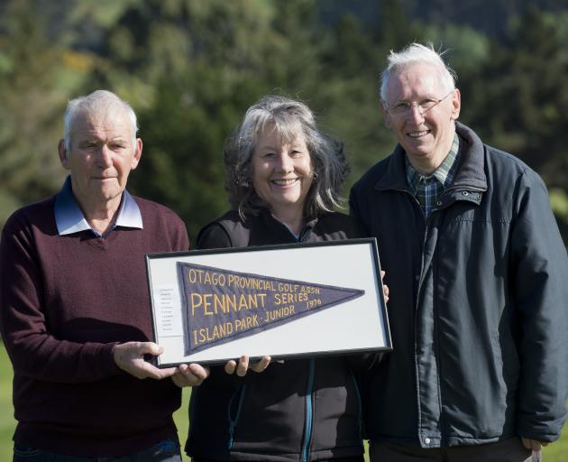 Island Park Golf Club stalwarts (from left) Colin Clapperton, Robyn Harrex and Neil Hall reflect...