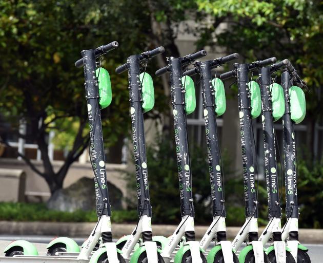 Under a proposed bylaw, Lime could need a permit to operate in Dunedin. PHOTO: PETER MCINTOSH