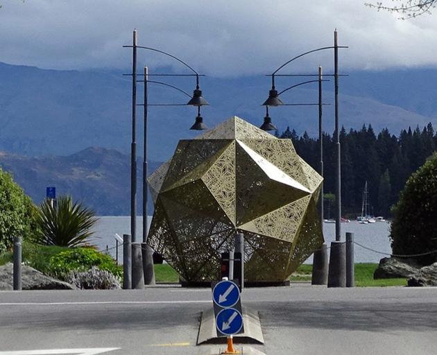 This art installation appeared at the intersection of Ardmore and Helwick Sts in Wanaka on...