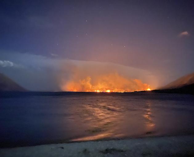 Dunedin man Andy Winneke caught sight of the blaze from where he was camping with his family....