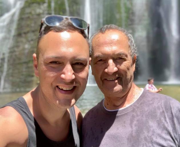 Shanan Halbert and his father Winston. Photo: Facebook via NZ Herald