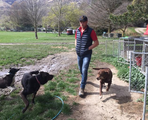 Hamish Mackay with his dogs. PHOTO: MARY-JO TOHILL

