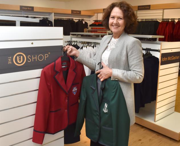 Red or green? Uniform Group director Adele Gordon inside the new U Shop that opens on Monday....