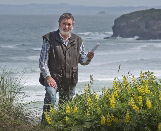 Tautuku Fishing Club president Brett Bensemann at Tomahawk Beach yesterday. PHOTO: GERARD O’BRIEN
