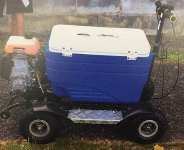 The motorised chilly bin Daniel Hurley took for a spin after a few drinks last year has netted...