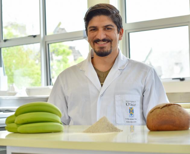 Amir Amini has developed a bread  using green banana flour. PHOTO: SUPPLIED