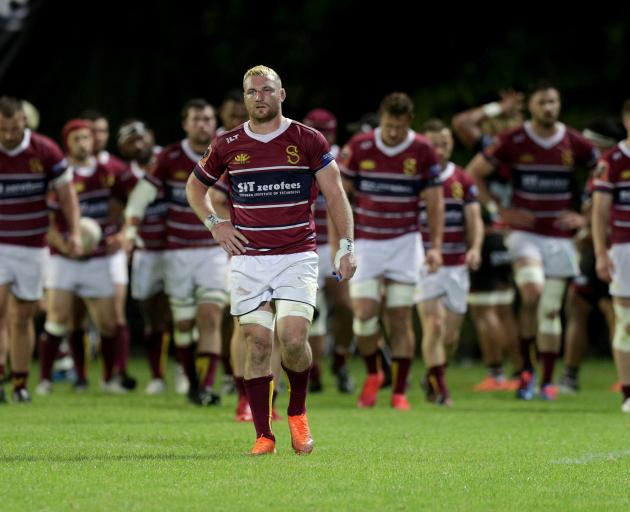 A dejected Southland captain Tony Lamborn shows his dejection after his side’s loss to Counties...