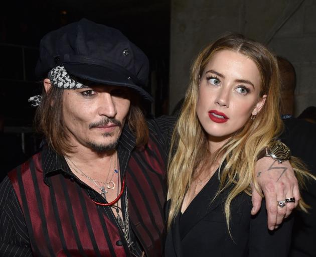 Johnny Depp and Amber Heard at the Grammy Awards in 2016. Photo: Getty Images 